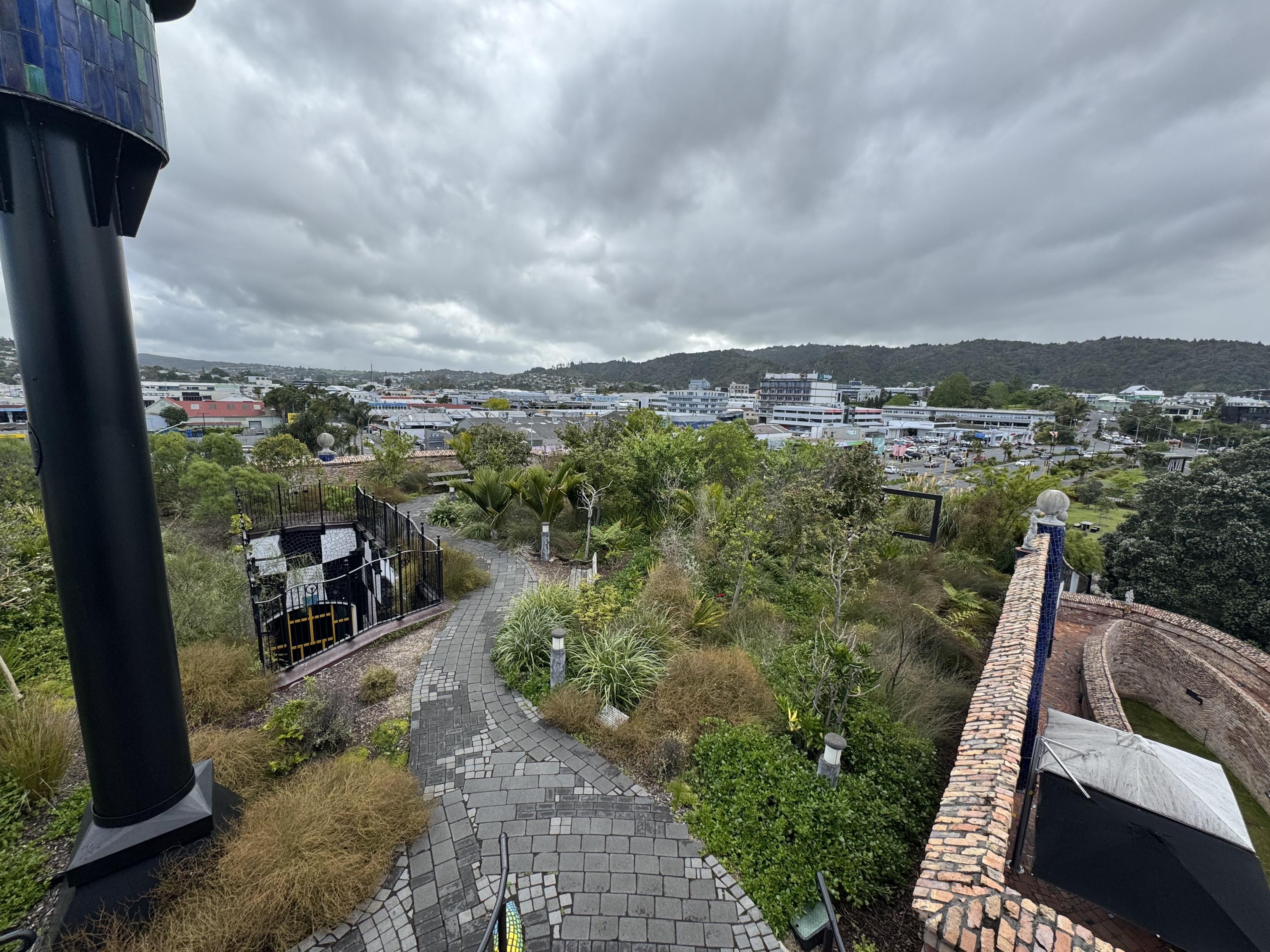 Blick auf den Dachgarten 