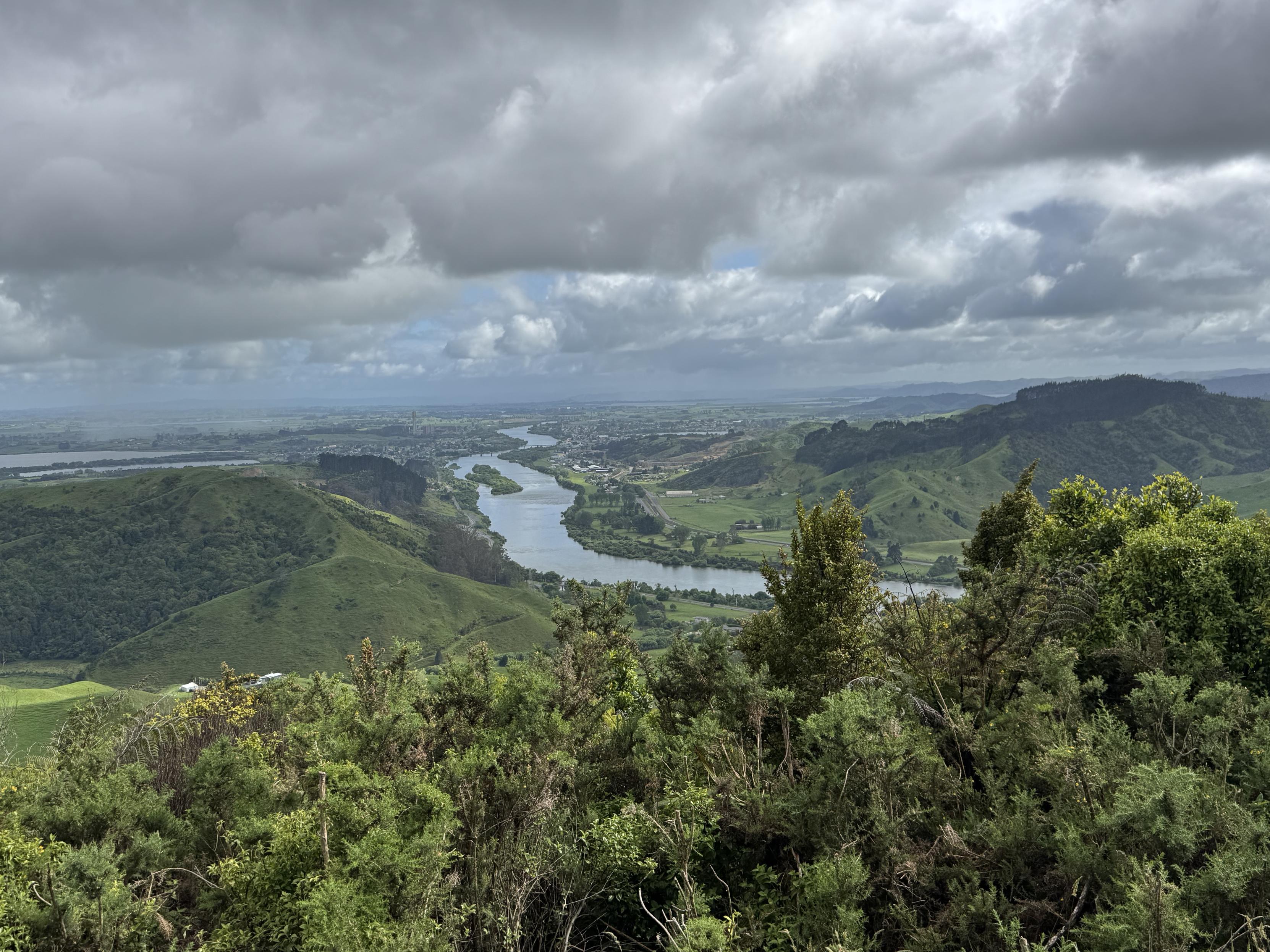 Ausblick auf das Waikato Tal